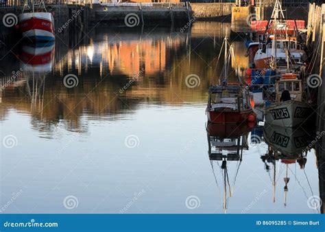 Evening Light on Fishing Boats in Padstow Harbour Editorial Image ...