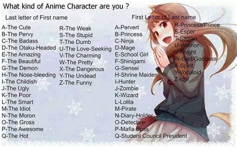 Cute Anime Girl Name Generator