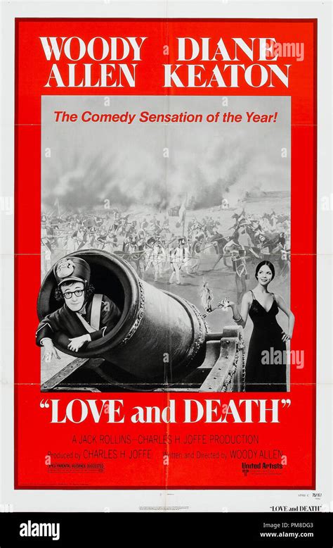 Diane Keaton and Woody Allen "Love and Death," 1975 UA Poster File ...