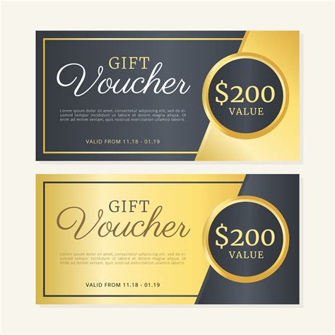 Voucher Template Vector Art, Icons, and Graphics for Free Download