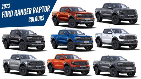 All-New 2023 Ford Ranger Raptor - All Color Options - Images in 2023 ...