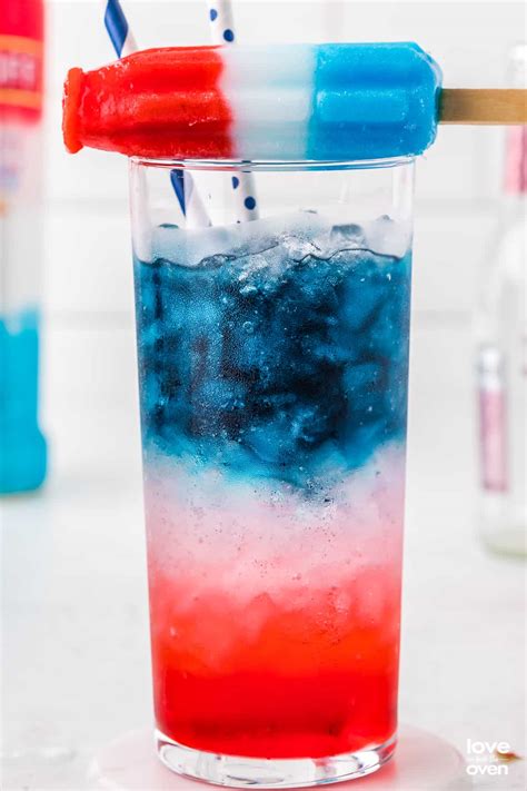 Red, White and Blue Cocktail • Love From The Oven