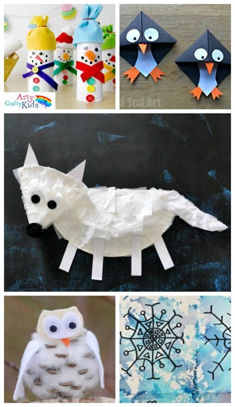 16 Easy Winter Crafts for Kids - Arty Crafty Kids