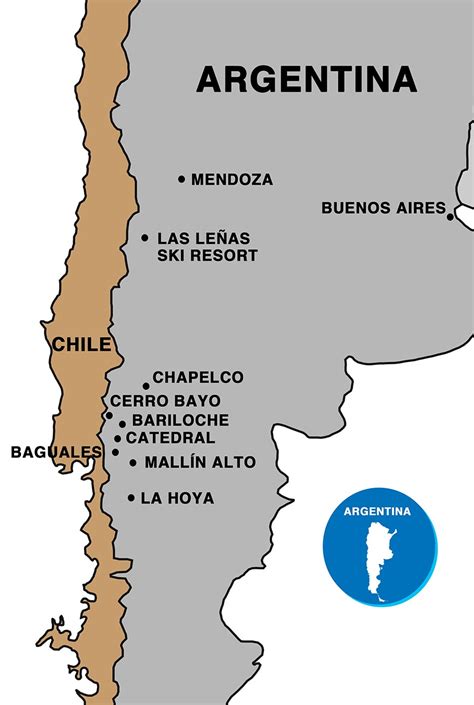 Argentina Resorts Map