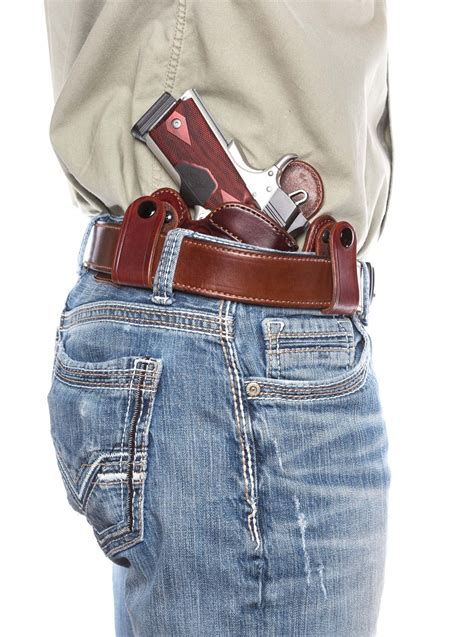 IWB Leather Concealed Carry Inside the Waistband Holster | Waistband ...