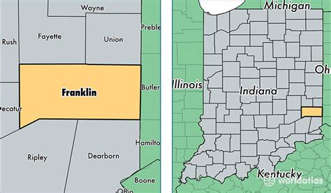 Franklin County, Indiana / Map of Franklin County, IN / Where is ...