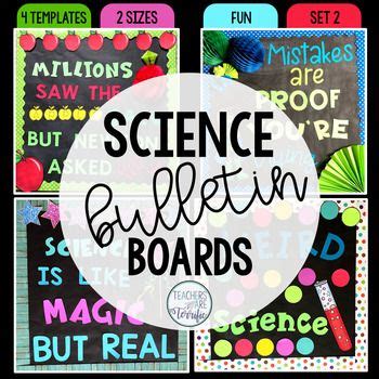 STEM & Science Bulletin Board Templates Set 2 | Science bulletin boards ...