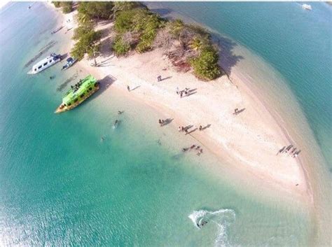 Aerial view of No Man's Land island, Tobago. | Tobago, Caribbean travel ...