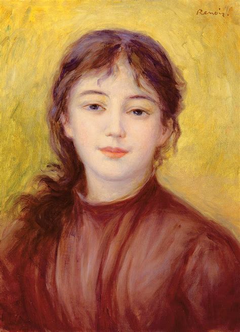 Portrait of a Woman Painting by Pierre Auguste Renoir - Pixels