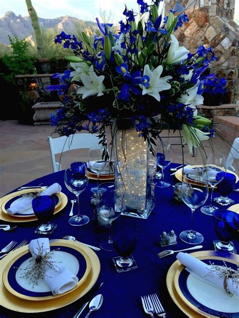 Royal Blue Wedding Centerpieces