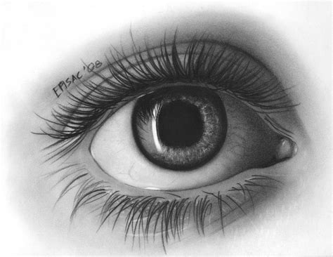 an eye is shown with long eyelashes