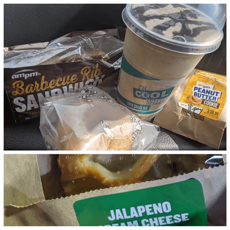 AmPm gas station store gave me all this free food. Try their app for ...