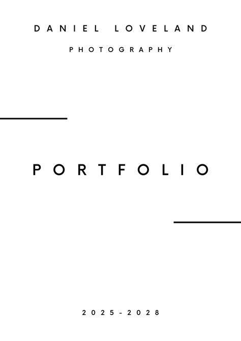 Graphic Design Portfolio Cover Page Examples