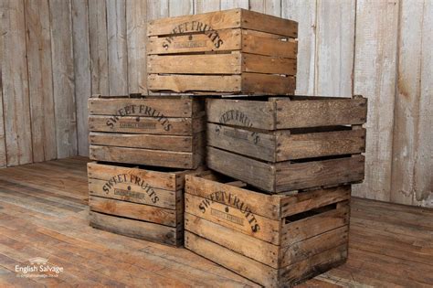 Reclaimed vegetable / fruit wooden crates