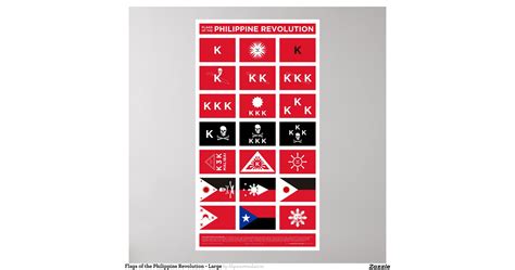 Flags of the Philippine Revolution - Large Poster | Zazzle