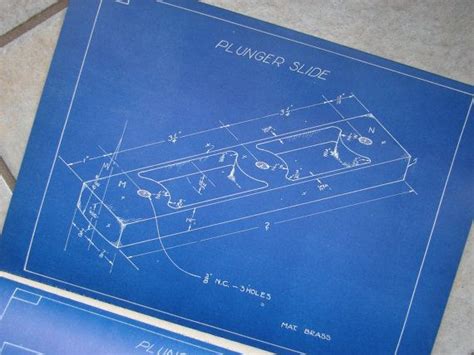 Vintage Book of Blueprints by snooksndoodles on Etsy Blueprint Reading ...