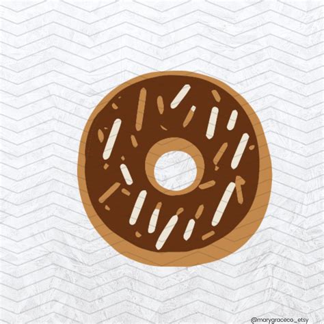 Donut SVG Doughnut Svg Donut Clipart Donut With Sprinkles - Etsy