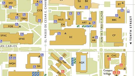 San Jose State Campus Map Pdf - United States Map