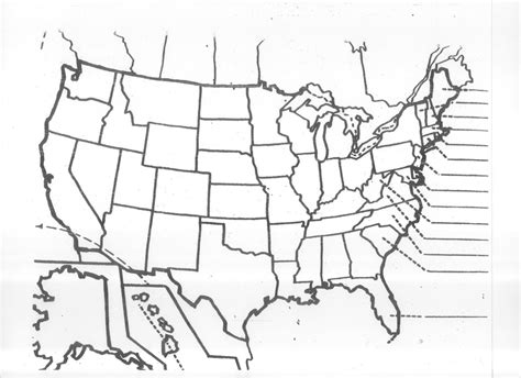 Us States Map Empty