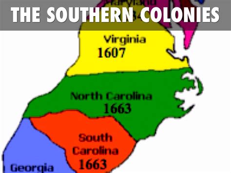 Southern Colonies Map Outline