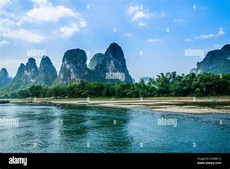 The Li river scenery in summer Stock Photo - Alamy