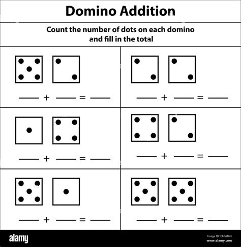 La suma de Domino cuenta el número de puntos que cada domino llena el ...