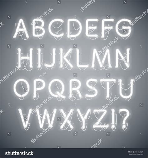 33,080 Neon letters on white background Images, Stock Photos & Vectors ...