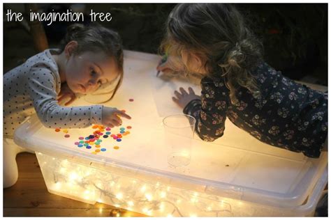 DIY Light Box for Sensory Play - The Imagination Tree | Light box diy ...