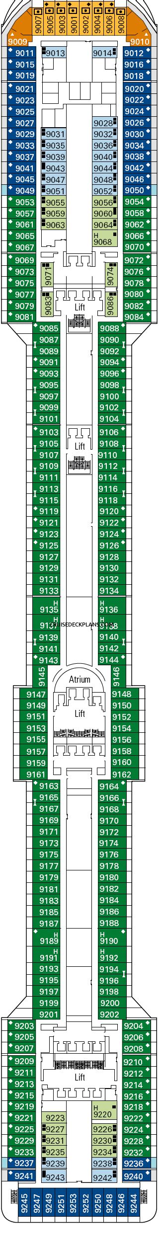 MSC Splendida Deck Plans, Diagrams, Pictures, Video