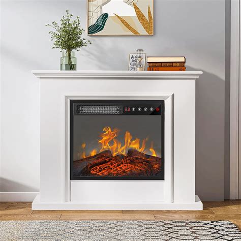 Buy BOSSIN 32" Electric Fireplace Mantel with 18 inch 1500W Electric ...