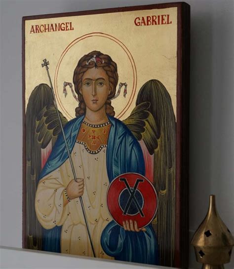 St Archangel Gabriel Hand-Painted Icon - BlessedMart