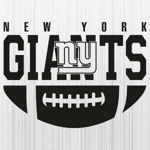 New York Giants Ball Black Logo SVG | New York Giants PNG | New York ...