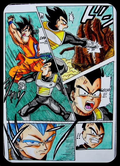 Goku and Vegeta Training by aashan on DeviantArt