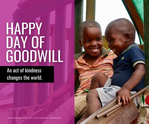 Kindness never goes out of style. Happy Day of Goodwill, South Africa ...