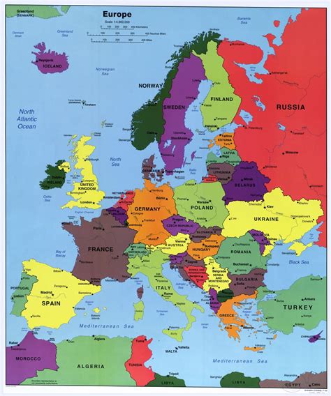 Europe Map Countries