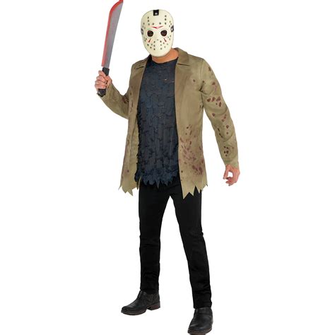 Friday the 13th Jason Voorhees Costume for Adults, Standard Size, With ...