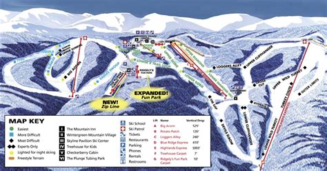 Wintergreen Ski Resort Trail Map • Piste Map • Panoramic Mountain Map