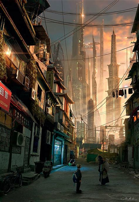 1360x768px | free download | HD wallpaper: Alleyway, artwork, Asia ...