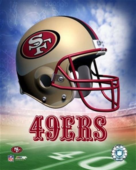 San Francisco 49ers Helmet Logo Fine Art Print by Unknown at ...