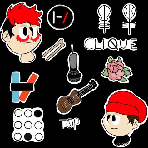 Twenty One Pilots Stickers by Lapis-the-unicorn on DeviantArt