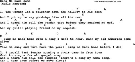 Sing Me Back Home, by The Byrds - lyrics and chords