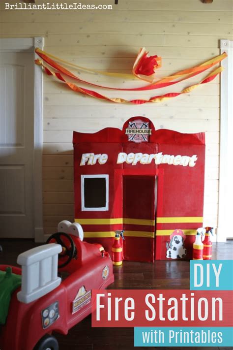 DIY Fire Station with Printables | Brilliant Little Ideas