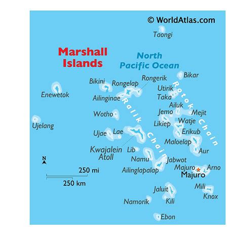 Mapas de Islas Marshall - Atlas del Mundo