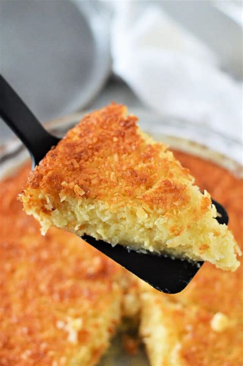 Crustless Coconut Bisquick Impossible Pie Recipe · The Typical Mom