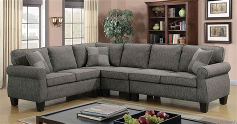 Rhian Dark Gray Sectional from Furniture of America | Coleman Furniture