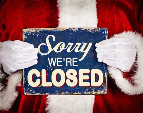 50 Closed For The Holidays Sign