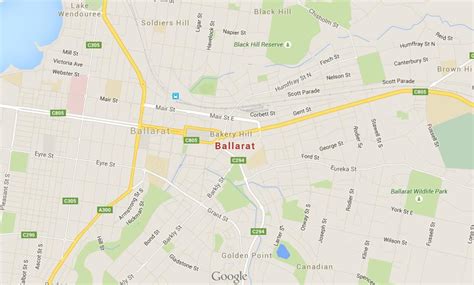 Map of Ballarat - World Easy Guides