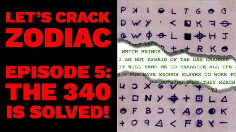 Let's Crack Zodiac - Episode 5 - The 340 Is Solved! - YouTube