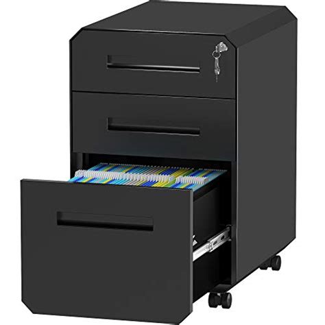 YITAHOME 3-Drawer Filing Cabinet Office Drawers with Lock