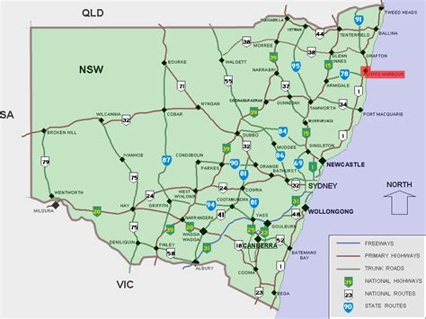 Coffs Harbour Map - Australia